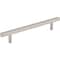 Jeffrey Alexander 128 mm Center-to-Center Satin Nickel Square Dominique Cabinet Bar Pull 845-128SN - alternate 1